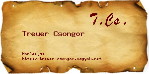 Treuer Csongor névjegykártya